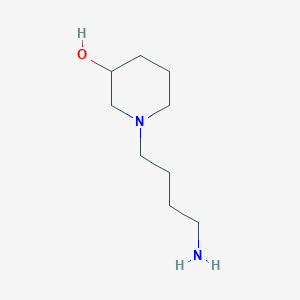 molecular formula C9H20N2O B8511862 1-(4-Aminobutyl)piperidin-3-OL 