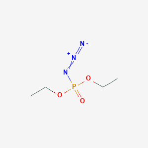 molecular formula C4H10N3O3P B8511876 Diethyl phosphorazidate 