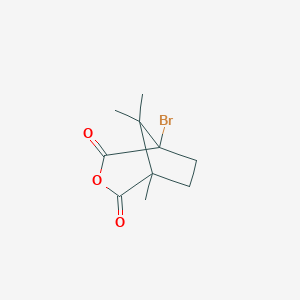 molecular formula C10H13BrO3 B085119 1-Bromo-5,8,8-trimethyl-3-oxabicyclo[3.2.1]octane-2,4-dione CAS No. 13441-28-6