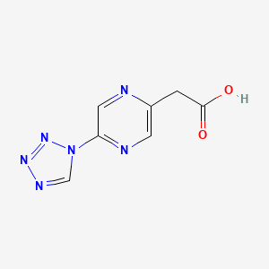 [5-(1H-tetrazol-1-yl)pyrazin-2-yl]acetic acid