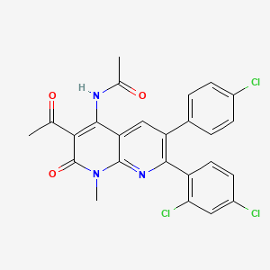 molecular formula C25H18Cl3N3O3 B8511984 MRL-650 