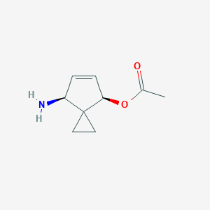 (4R,7S)-7-Aminospiro[2.4]hept-5-en-4-yl acetate