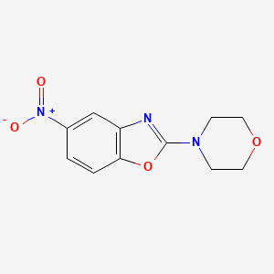 molecular formula C11H11N3O4 B8512125 2-Morpholino-5-nitrobenzo[d]oxazole 
