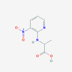 molecular formula C8H9N3O4 B8512184 (3-Nitropyridin-2-yl)alanine 