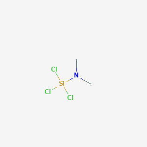 molecular formula C2H6Cl3NSi B085123 Silanamine, 1,1,1-trichloro-N,N-dimethyl- CAS No. 13307-04-5