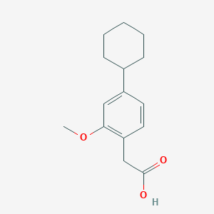 (4-Cyclohexyl-2-methoxyphenyl)acetic acid
