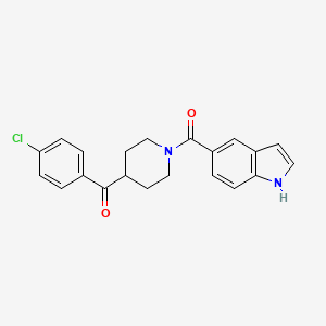 Piperidine,4-(4-chlorobenzoyl)-1-(1h-indol-5-ylcarbonyl)-