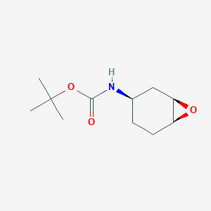 molecular formula C11H19NO3 B8512359 tert-Butyl ((1R,3R,6S)-7-oxabicyclo[4.1.0]heptan-3-yl)carbamate 