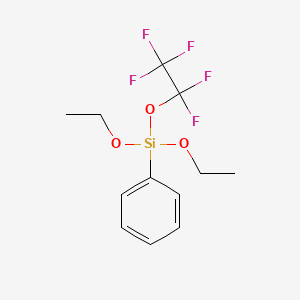 molecular formula C12H15F5O3Si B8512475 C12H15F5O3Si 