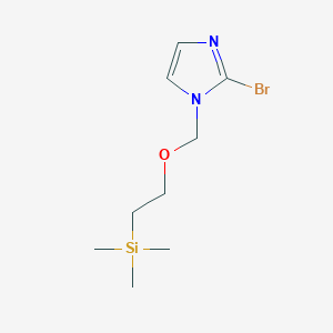 molecular formula C9H17BrN2OSi B8512601 2-Bromo-1-((2-(trimethylsilyl)ethoxy)methyl)-1H-imidazole 