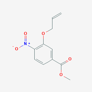 molecular formula C11H11NO5 B8512611 Methyl 3-allyloxy-4-nitro-benzoate 