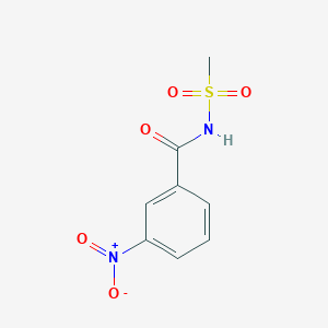 molecular formula C8H8N2O5S B8512647 N-methylsulfonyl-3-nitrobenzamide 