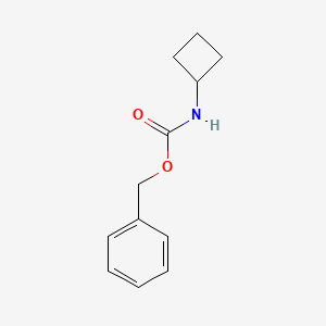 molecular formula C12H15NO2 B8512874 Cyclobutylcarbamic Acid Benzyl Ester 