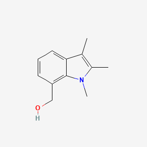 molecular formula C12H15NO B8512906 (1,2,3-Trimethyl-1H-indol-7-yl)-methanol 