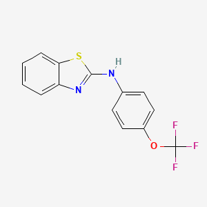 molecular formula C14H9F3N2OS B8512982 Benzothiazol-2-YL-(4-trifluoromethoxy-phenyl)-amine 