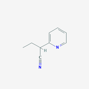molecular formula C9H10N2 B085131 2-Pyridin-2-YL-butyronitrile CAS No. 13427-10-6
