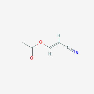 molecular formula C6H7NO2 B085132 [(E)-2-cyanoethenyl] acetate CAS No. 14268-54-3
