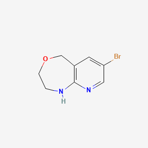 3-Bromo-5,7,8,9-tetrahydro-6-oxa-1,9-diaza-benzocycloheptene