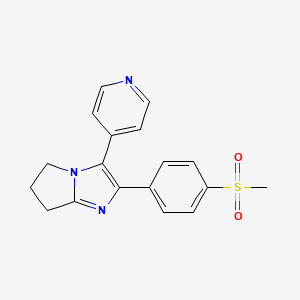 5h-Pyrrolo[1,2-a]imidazole,6,7-dihydro-2-[4-(methylsulfonyl)phenyl]-3-(4-pyridinyl)-
