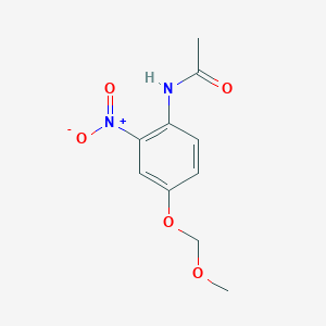 molecular formula C10H12N2O5 B8513352 N-[4-(Methoxymethoxy)-2-nitrophenyl]acetamide CAS No. 54030-11-4