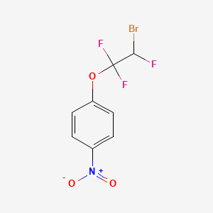 molecular formula C8H5BrF3NO3 B8513385 1-(2-Bromo-1,1,2-trifluoroethoxy)-4-nitrobenzene CAS No. 88553-84-8