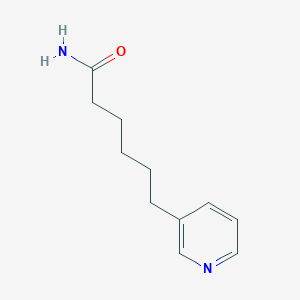 molecular formula C11H16N2O B8513415 6-(Pyridin-3-YL)hexanamide CAS No. 88940-69-6