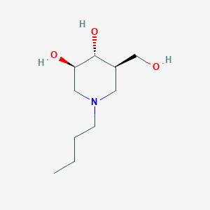 molecular formula C10H21NO3 B8513423 3,4-Piperidinediol, 1-butyl-5-(hydroxymethyl)-, (3R,4R,5R)- CAS No. 204992-71-2