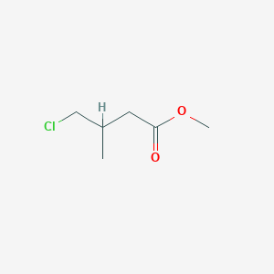 molecular formula C6H11ClO2 B8513453 4-Chloro-3-methyl-butyric acid methyl ester 