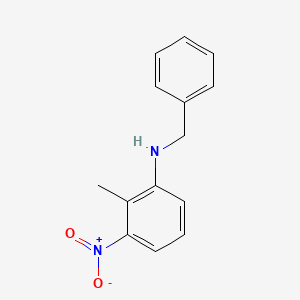 molecular formula C14H14N2O2 B8513482 N-benzyl-2-methyl-3-nitroaniline 