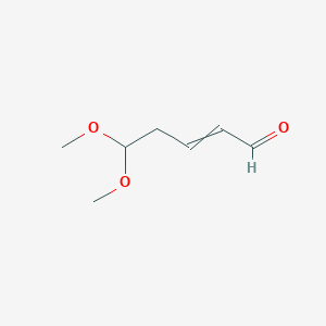 molecular formula C7H12O3 B8513487 5,5-Dimethoxypent-2-enal CAS No. 40156-60-3