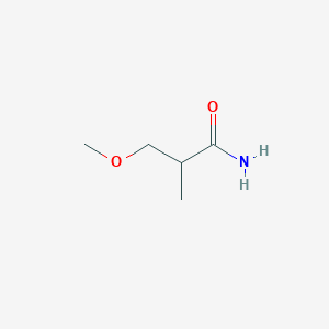 molecular formula C5H11NO2 B8513491 2-Methyl-3-methoxypropionamide 