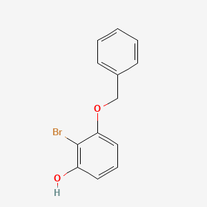 molecular formula C13H11BrO2 B8513499 3-(Benzyloxy)-2-bromophenol 