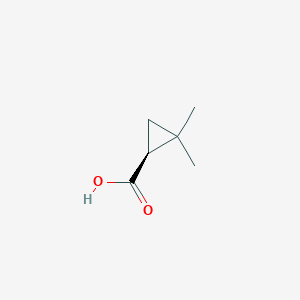 molecular formula C6H10O2 B085135 (S)-2,2-Dimethylcyclopropanecarboxylic acid CAS No. 14590-53-5