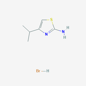 molecular formula C6H11BrN2S B8513516 4-Isopropyl-1,3-thiazol-2-amine hydrobromide 