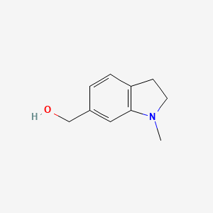 molecular formula C10H13NO B8513720 (1-methyl-2,3-dihydro-1H-indol-6-yl)methanol 