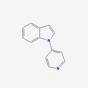 molecular formula C13H10N2 B8513823 1-(pyridin-4-yl)-1h-indole 