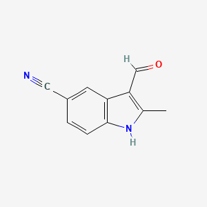 3-formyl-2-methyl-1H-indole-5-carbonitrile