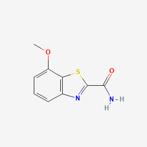 molecular formula C9H8N2O2S B8513881 2-Carbamoyl-7-methoxybenzothiazole 