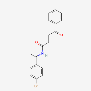 molecular formula C18H18BrNO2 B8513922 (S)-N-(1-(4-bromophenyl)ethyl)-4-oxo-4-phenylbutanamide 