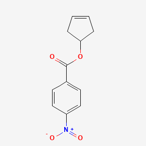molecular formula C12H11NO4 B8513965 Cyclopent-3-en-1-yl 4-nitrobenzoate CAS No. 61081-81-0