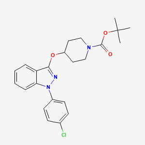 4-[1-(4-chloro-phenyl)-1H-indazol-3-yloxy]-piperidine-1-carboxylic acid tert-butyl ester