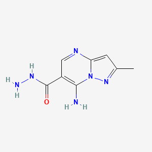 7-Amino-2-methyl-pyrazolo[1,5-a]pyrimidine-6-carboxylic acid hydrazide