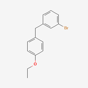 molecular formula C15H15BrO B8514258 1-Bromo-3-(4-ethoxybenzyl)benzene 