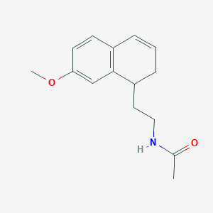 molecular formula C15H19NO2 B8514308 N-(2-(7-methoxy-1,2-dihydronaphthalen-1-yl)ethyl)acetamide 