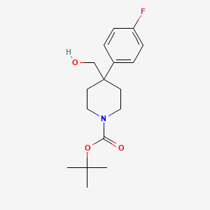 Tert-butyl 4-(4-fluorophenyl)-4-(hydroxymethyl)piperidine-1-carboxylate