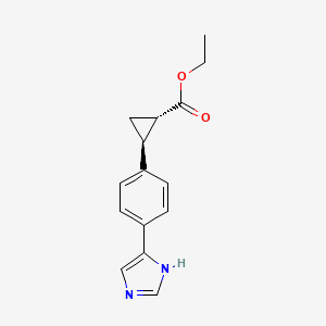 Ethyl(1S,2S)-2-[4-(1H-imidazol-4-yl)phenyl]cyclopropanecarboxylate