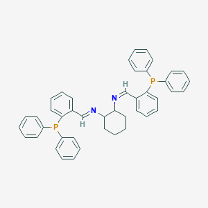 molecular formula C44H40N2P2 B8514485 N,N'-Bis[2-(diphenylphosphino)benzylidene]-1,2-cyclohexanediamine 