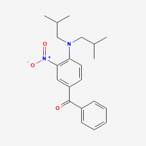 {4-[Bis(2-methylpropyl)amino]-3-nitrophenyl}(phenyl)methanone