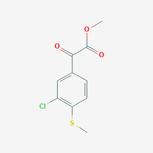 (3-Chloro-4-methylsulfanyl-phenyl)-oxo-acetic acid methyl ester