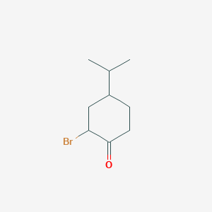 molecular formula C9H15BrO B8514509 2-Bromo-4-isopropyl-cyclohexanone 